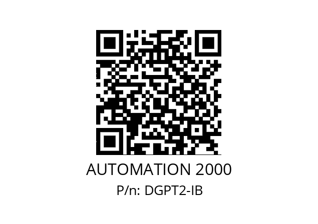   AUTOMATION 2000 DGPT2-IB