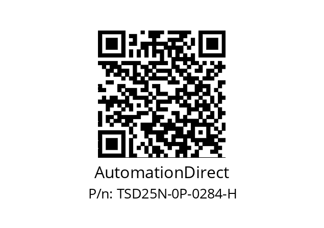   AutomationDirect TSD25N-0P-0284-H