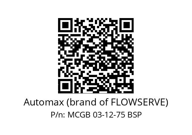   Automax (brand of FLOWSERVE) MCGB 03-12-75 BSP