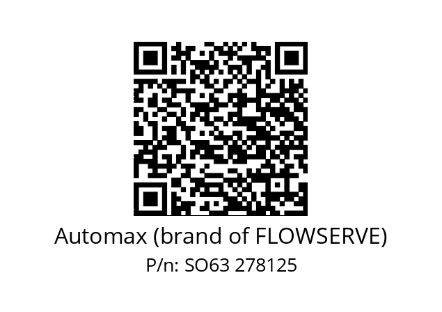   Automax (brand of FLOWSERVE) SO63 278125