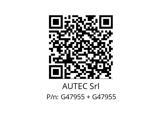   AUTEC Srl G47955 + G47955