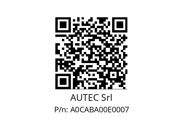   AUTEC Srl A0CABA00E0007