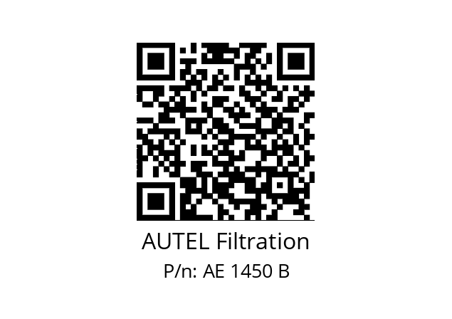   AUTEL Filtration AE 1450 B