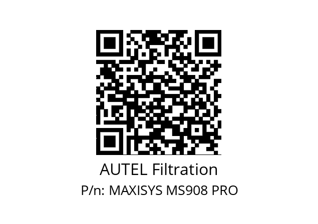   AUTEL Filtration MAXISYS MS908 PRO