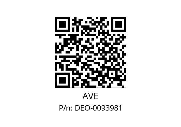   AVE DEO-0093981