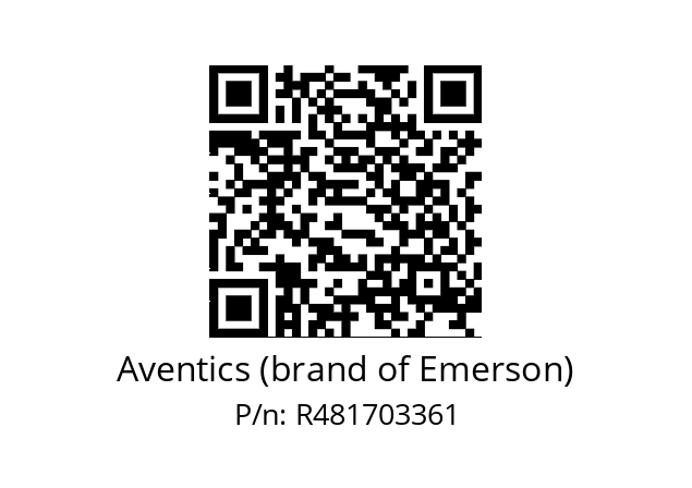   Aventics (brand of Emerson) R481703361