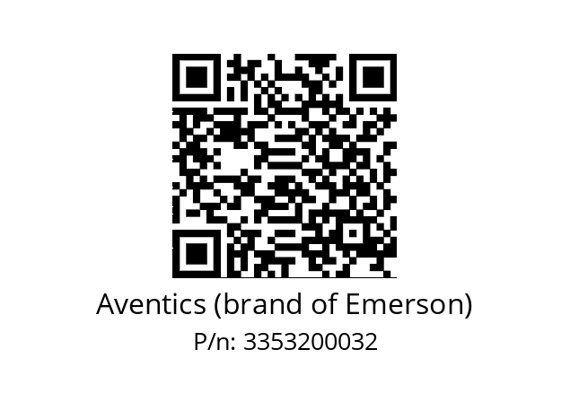   Aventics (brand of Emerson) 3353200032