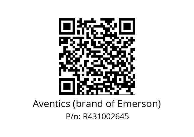   Aventics (brand of Emerson) R431002645