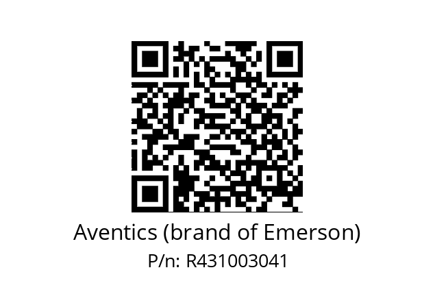   Aventics (brand of Emerson) R431003041