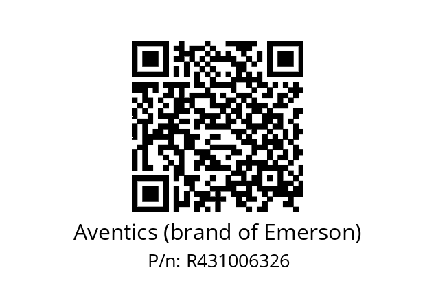   Aventics (brand of Emerson) R431006326