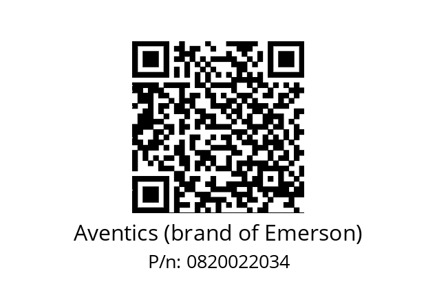   Aventics (brand of Emerson) 0820022034