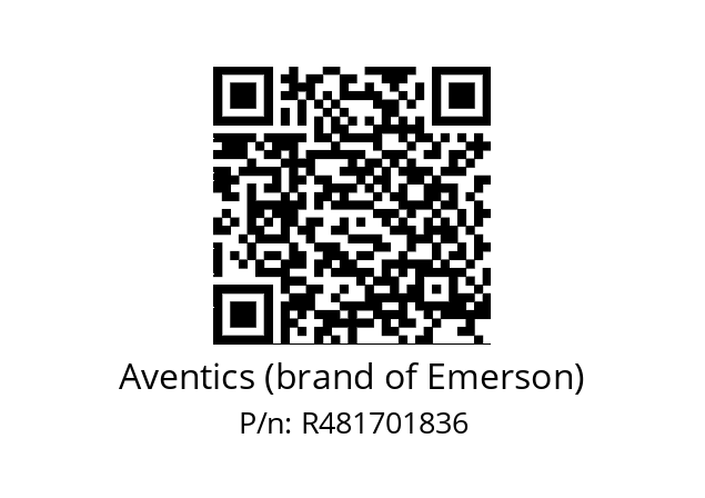   Aventics (brand of Emerson) R481701836