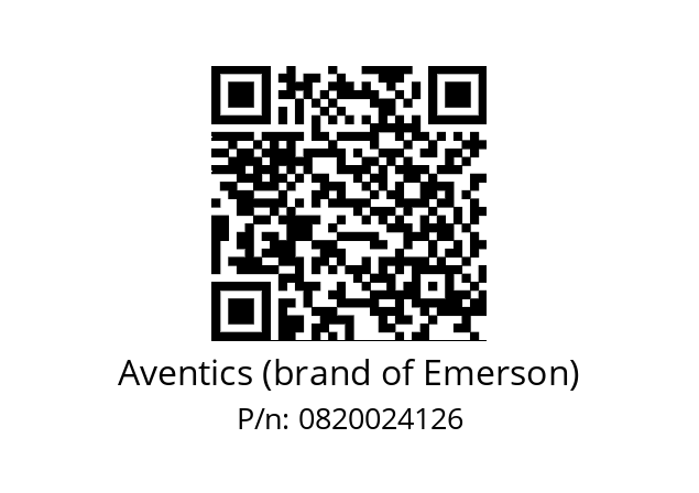   Aventics (brand of Emerson) 0820024126