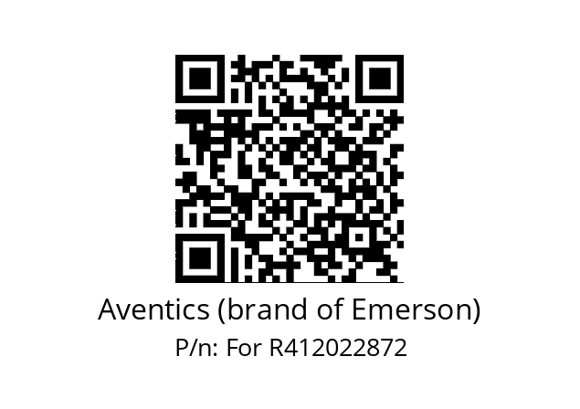   Aventics (brand of Emerson) For R412022872