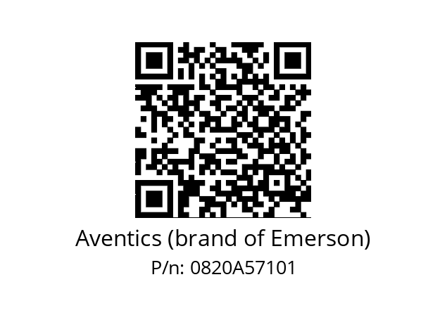   Aventics (brand of Emerson) 0820A57101