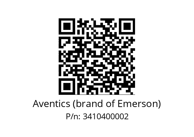   Aventics (brand of Emerson) 3410400002