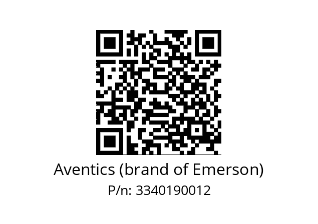   Aventics (brand of Emerson) 3340190012