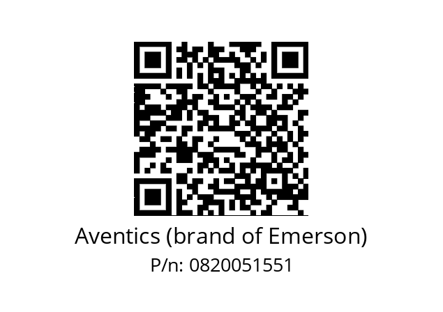   Aventics (brand of Emerson) 0820051551