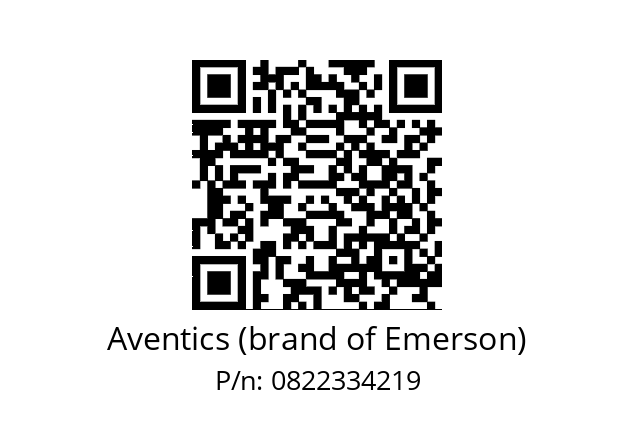   Aventics (brand of Emerson) 0822334219