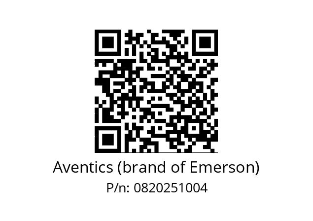   Aventics (brand of Emerson) 0820251004