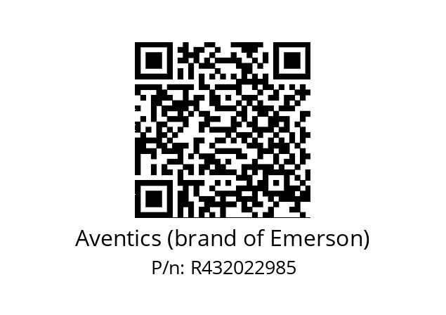   Aventics (brand of Emerson) R432022985