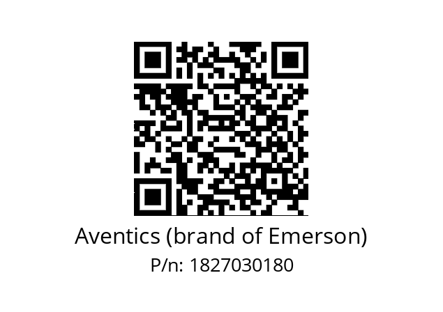   Aventics (brand of Emerson) 1827030180