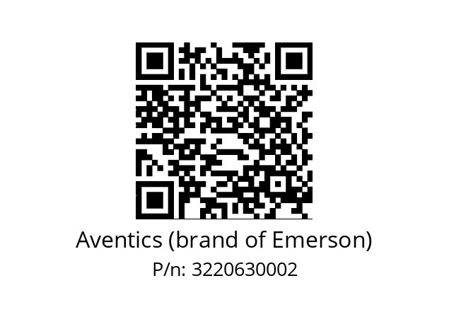   Aventics (brand of Emerson) 3220630002