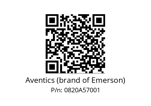   Aventics (brand of Emerson) 0820A57001