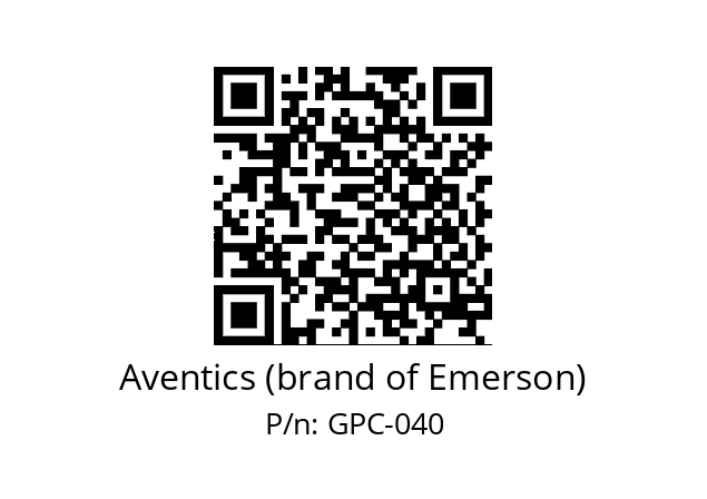   Aventics (brand of Emerson) GPC-040