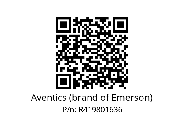   Aventics (brand of Emerson) R419801636