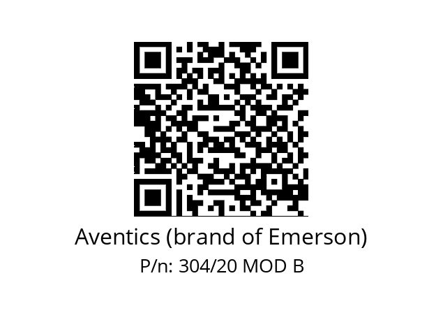   Aventics (brand of Emerson) 304/20 MOD B