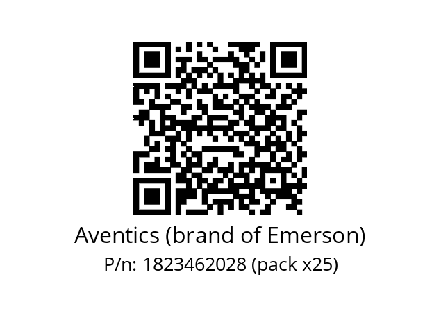   Aventics (brand of Emerson) 1823462028 (pack x25)