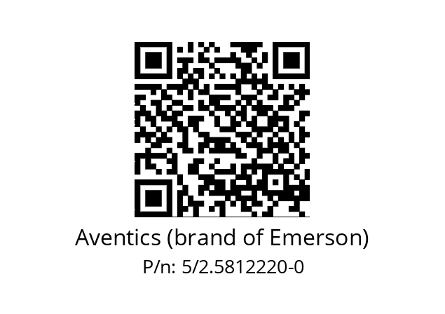   Aventics (brand of Emerson) 5/2.5812220-0