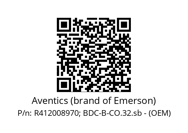   Aventics (brand of Emerson) R412008970; BDC-B-CO.32.sb - (OEM)