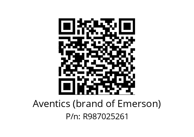   Aventics (brand of Emerson) R987025261