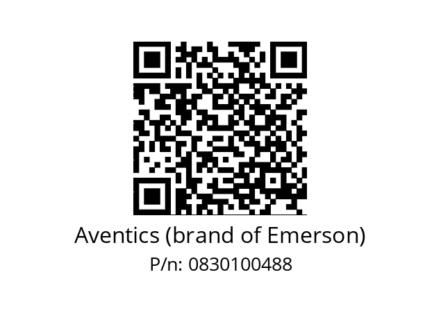   Aventics (brand of Emerson) 0830100488