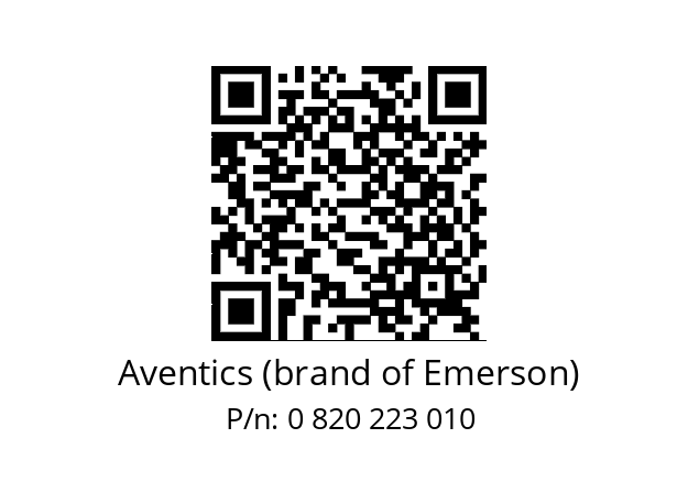   Aventics (brand of Emerson) 0 820 223 010