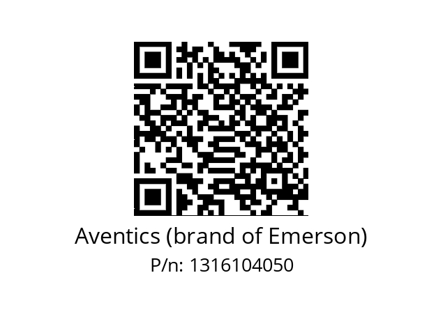   Aventics (brand of Emerson) 1316104050