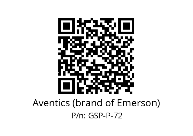   Aventics (brand of Emerson) GSP-P-72