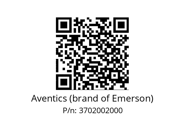   Aventics (brand of Emerson) 3702002000