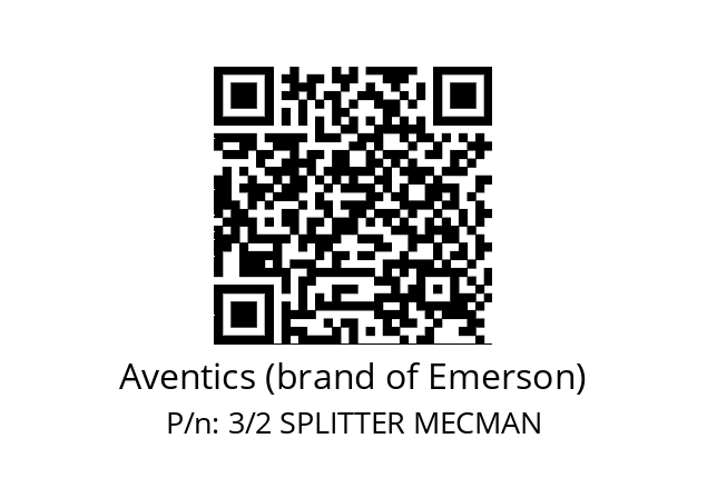   Aventics (brand of Emerson) 3/2 SPLITTER MECMAN