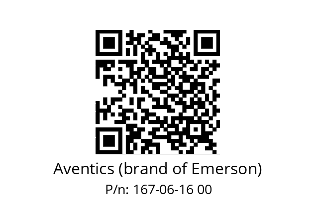   Aventics (brand of Emerson) 167-06-16 00