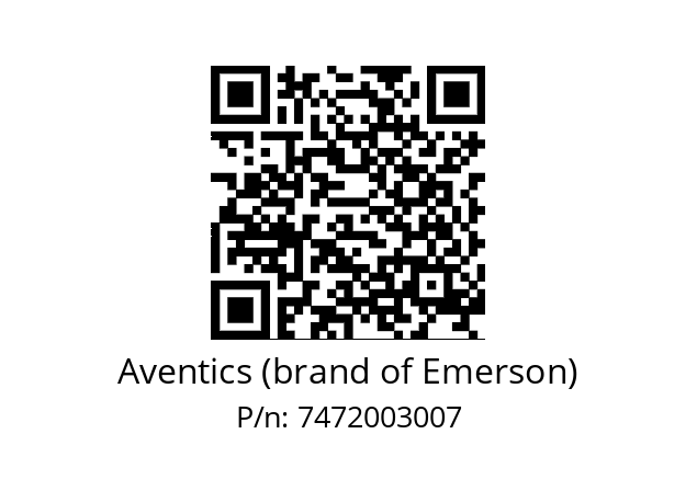   Aventics (brand of Emerson) 7472003007