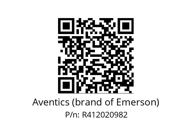   Aventics (brand of Emerson) R412020982