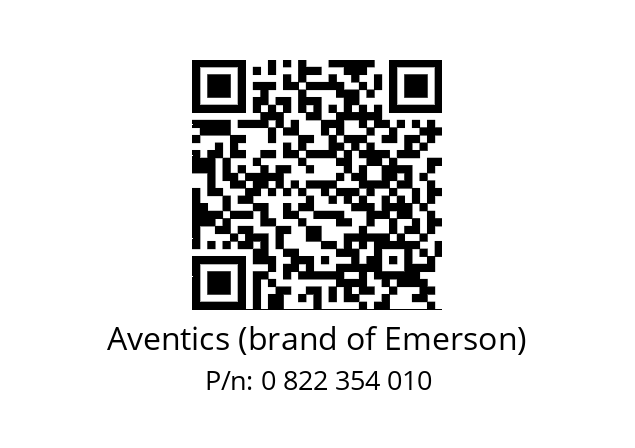   Aventics (brand of Emerson) 0 822 354 010