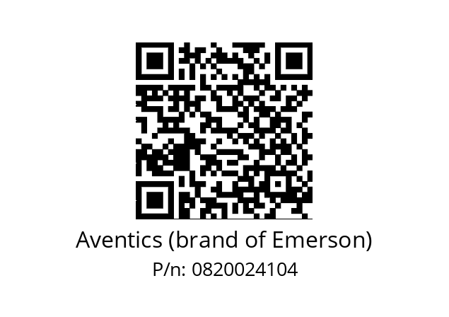   Aventics (brand of Emerson) 0820024104