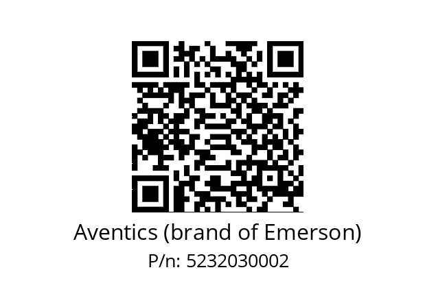   Aventics (brand of Emerson) 5232030002