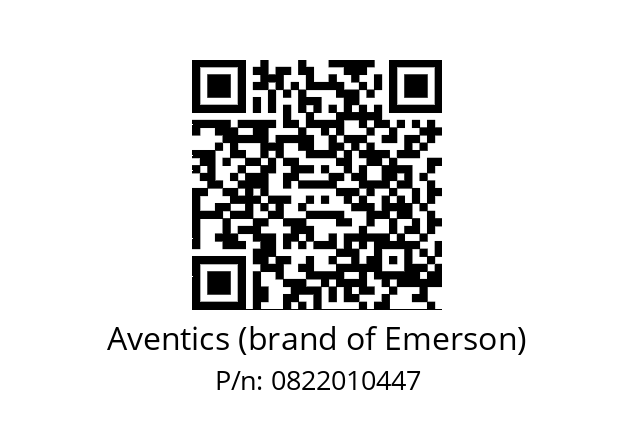   Aventics (brand of Emerson) 0822010447