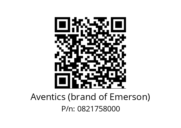   Aventics (brand of Emerson) 0821758000