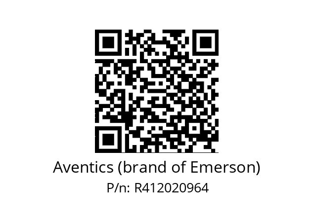   Aventics (brand of Emerson) R412020964